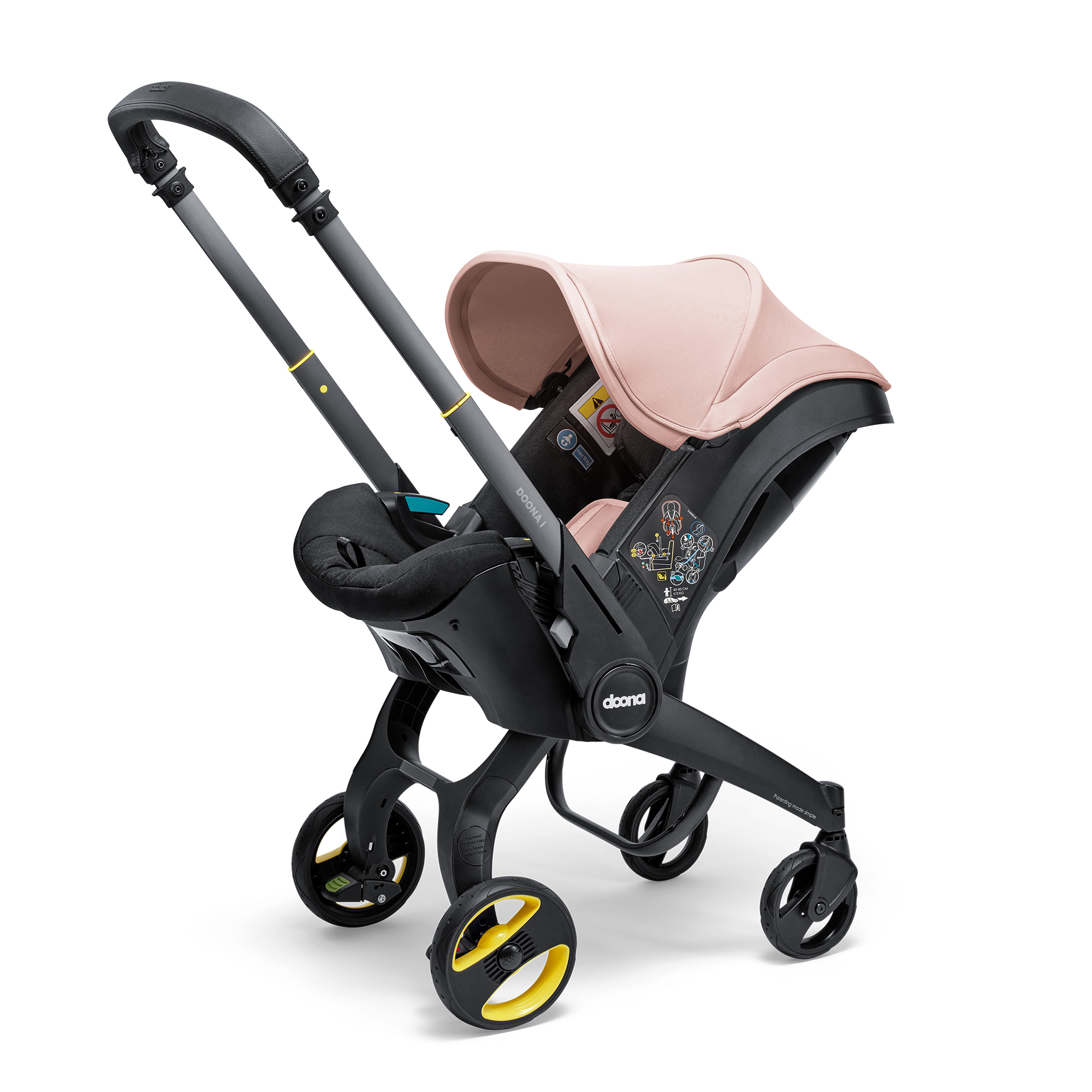 Автокресло Doona i, цвет: Blush Pink Isofix 0 (0 -13 кг) - фото 20