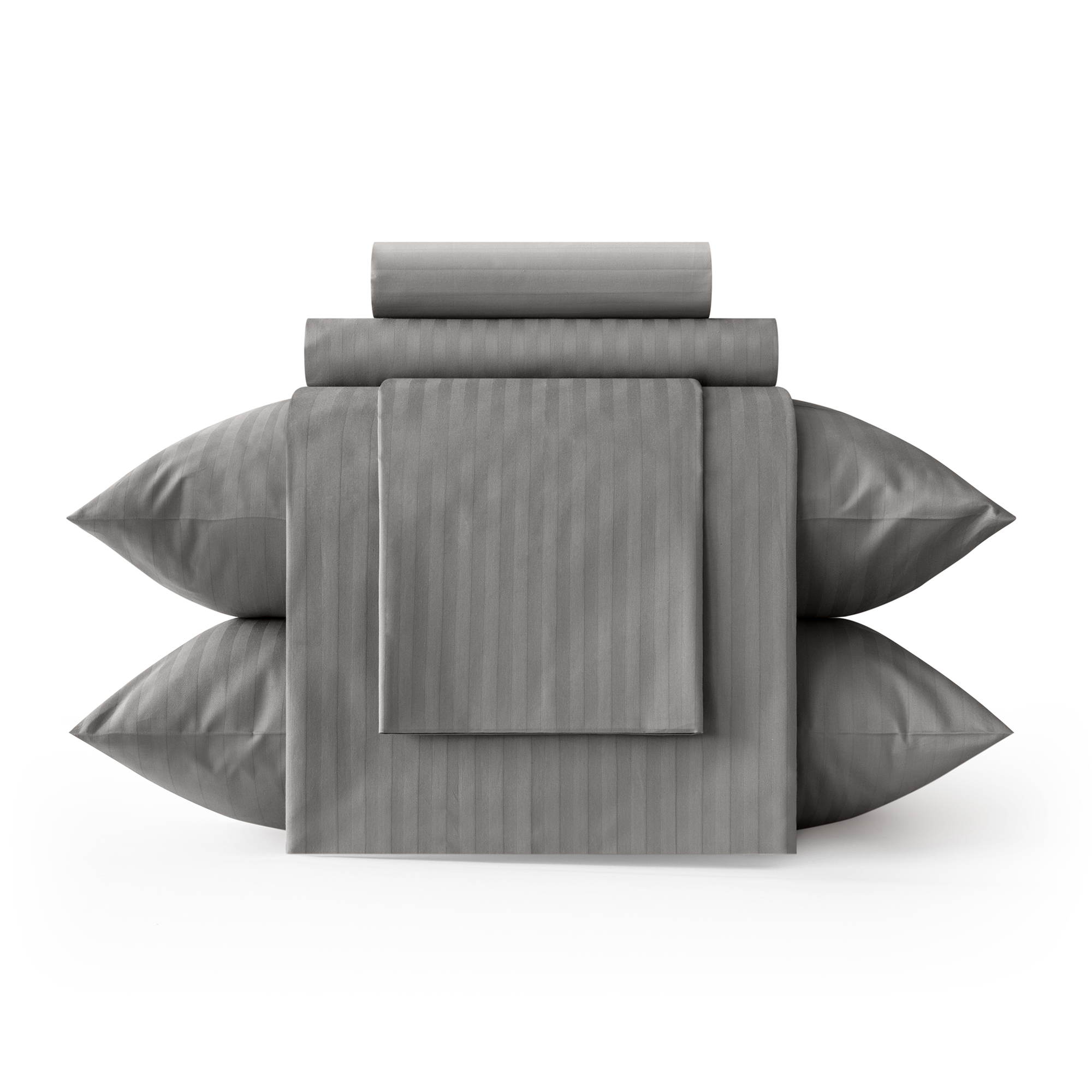 Пододеяльник LOVEME Gray 148х215 см страйп-сатин 100% хлопок - фото 3