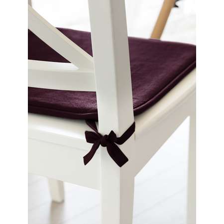 Подушка на стул DeNASTIA с эффектом памяти 40x35x38 см фиолетовый P111126