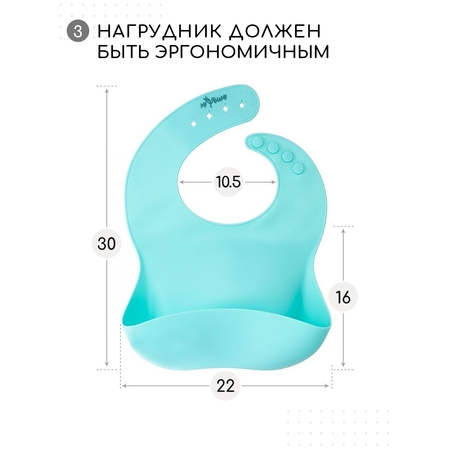 Нагрудник Miyoumi силикон