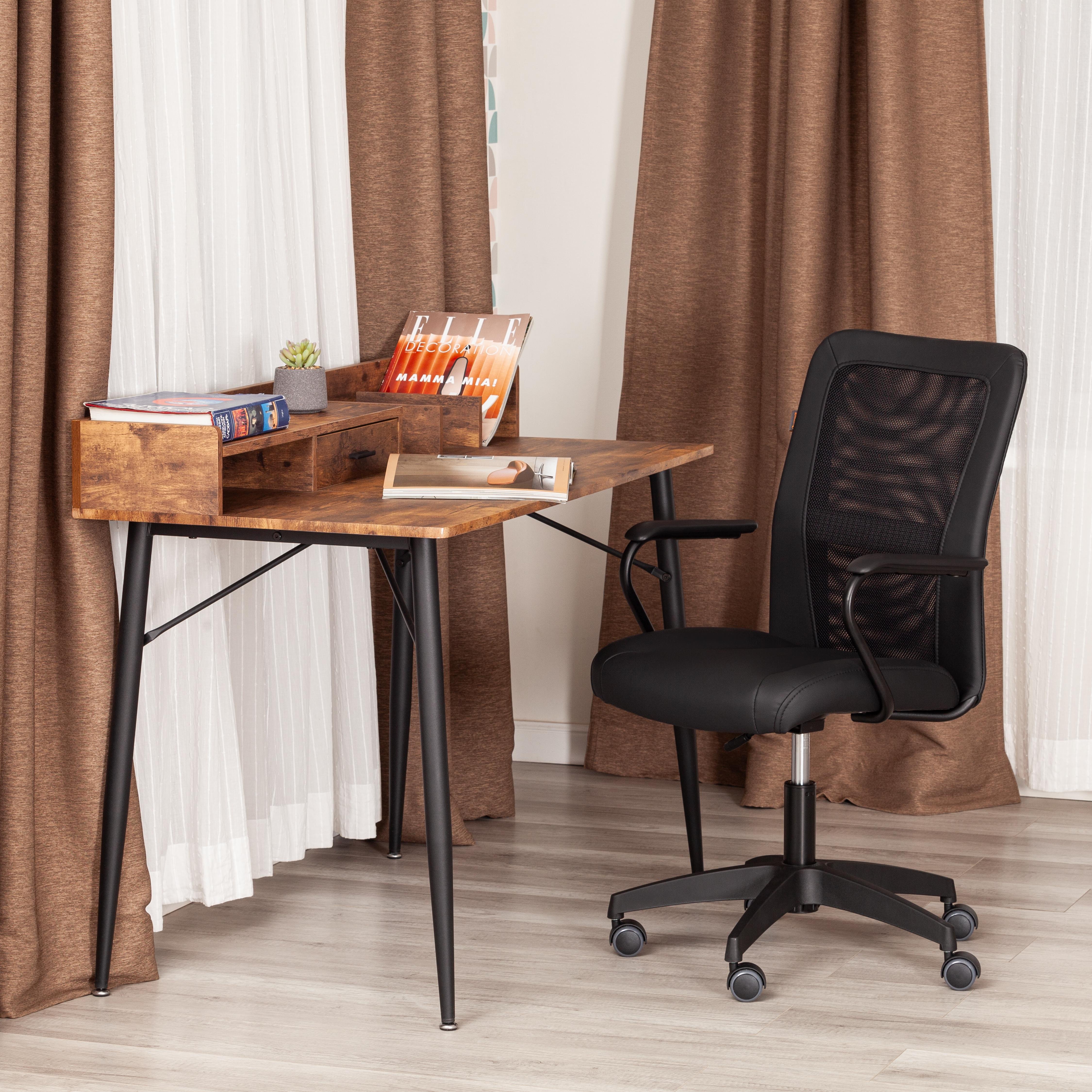 Изображение товара Компьютерное кресло TETCHAIR Стафф кож/зам ткань черный Изображение товара Компьютерное кресло TETCHAIR Стафф кож/зам ткань черный