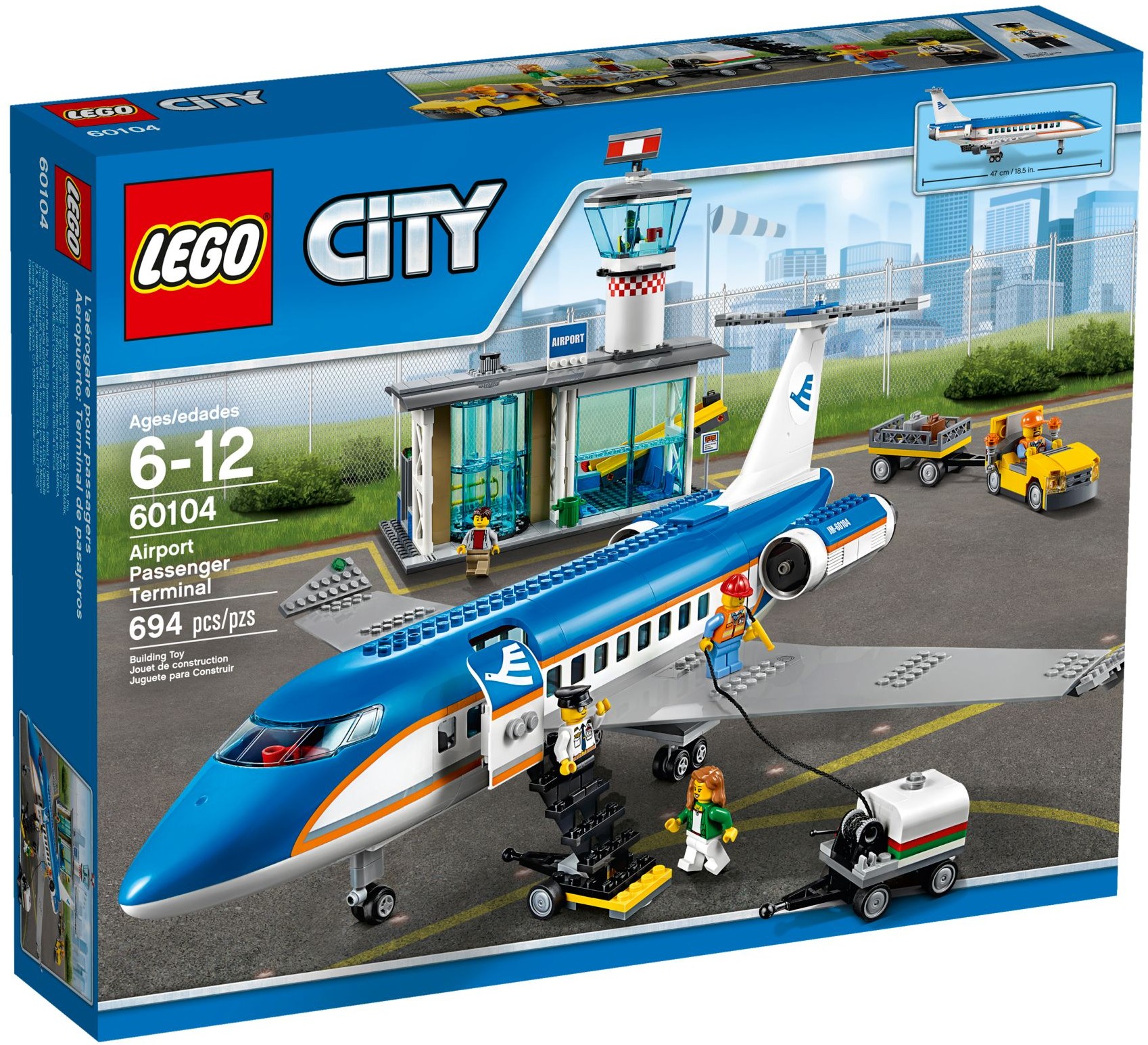Изображение товара Конструктор LEGO City Пассажирский терминал аэропорта 694 детали Изображение товара Конструктор LEGO City Пассажирский терминал аэропорта 694 детали