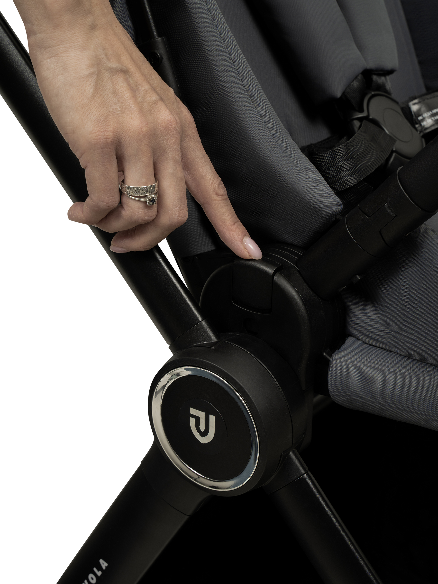 Коляска прогулочная JOVOLA LYRA серый - фото 33