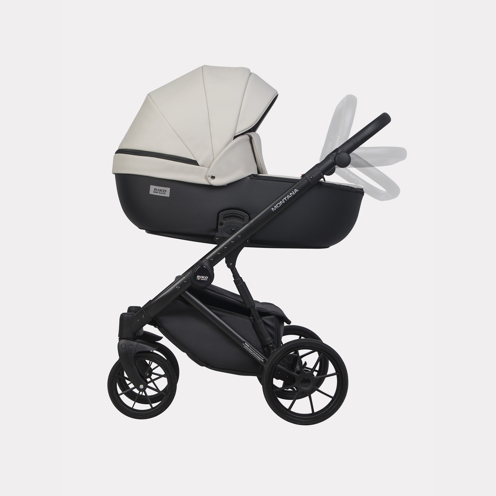 Коляска 2в1 Riko Basic Montana Ecco черный - фото 14