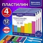Пластилин Brauberg 12 цв.