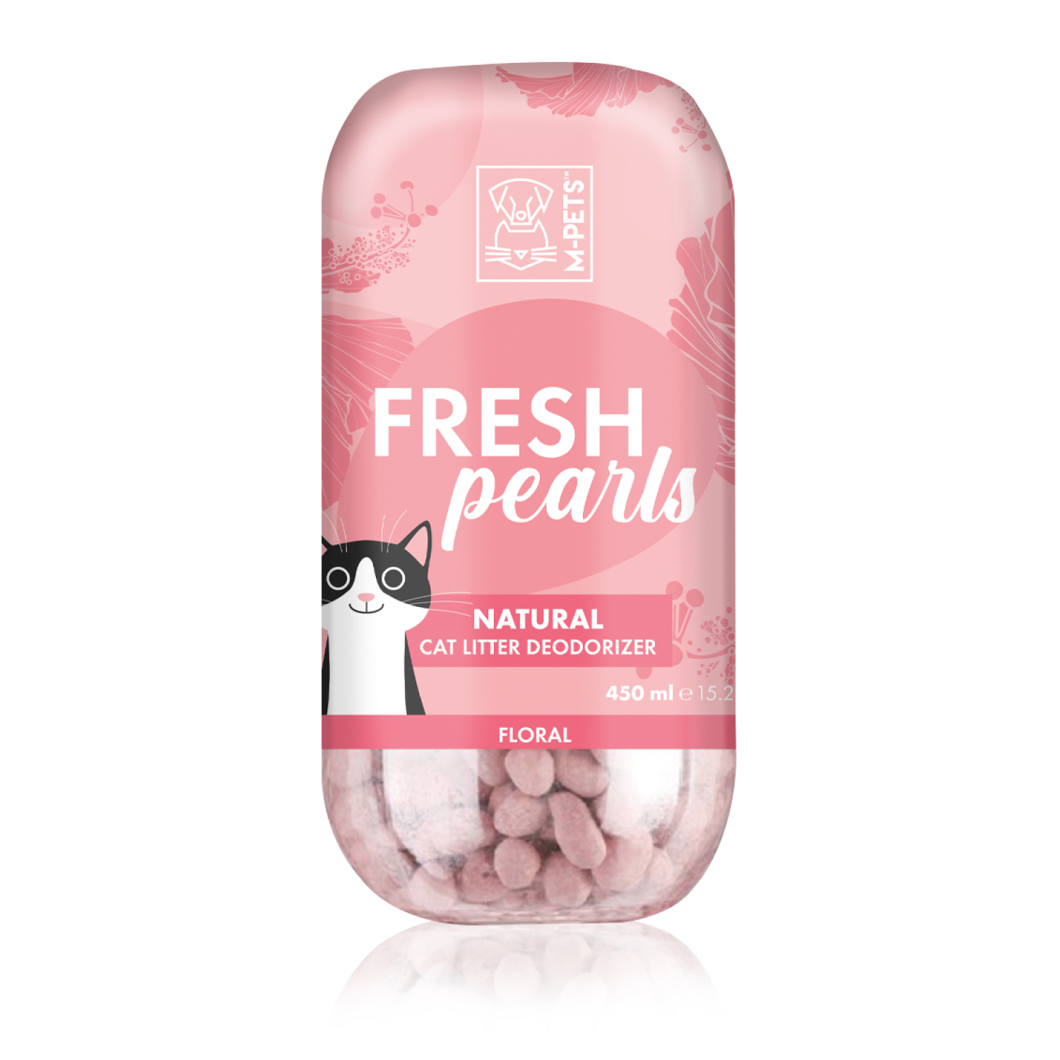 Гранулы для кошачьего туалета M-PETS Fresh Pearls цветочные 450мл - фото 2