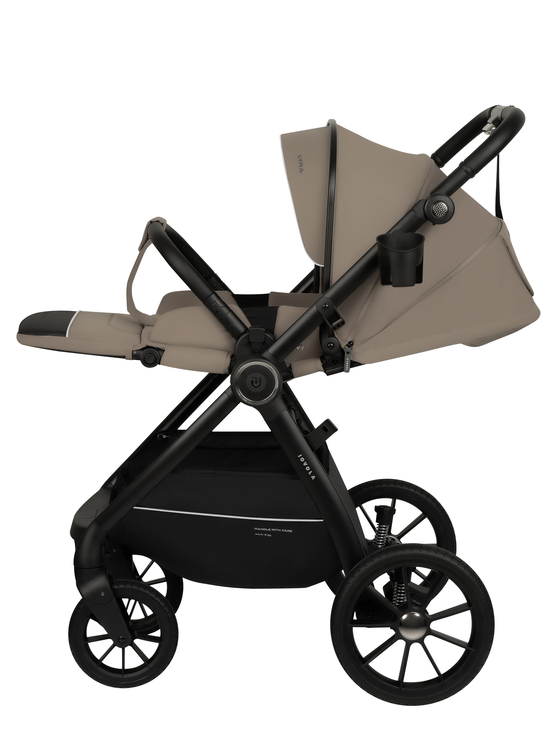 Коляска прогулочная JOVOLA LYRA бежевый - фото 18