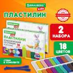 Пластилин Brauberg 18 цв.