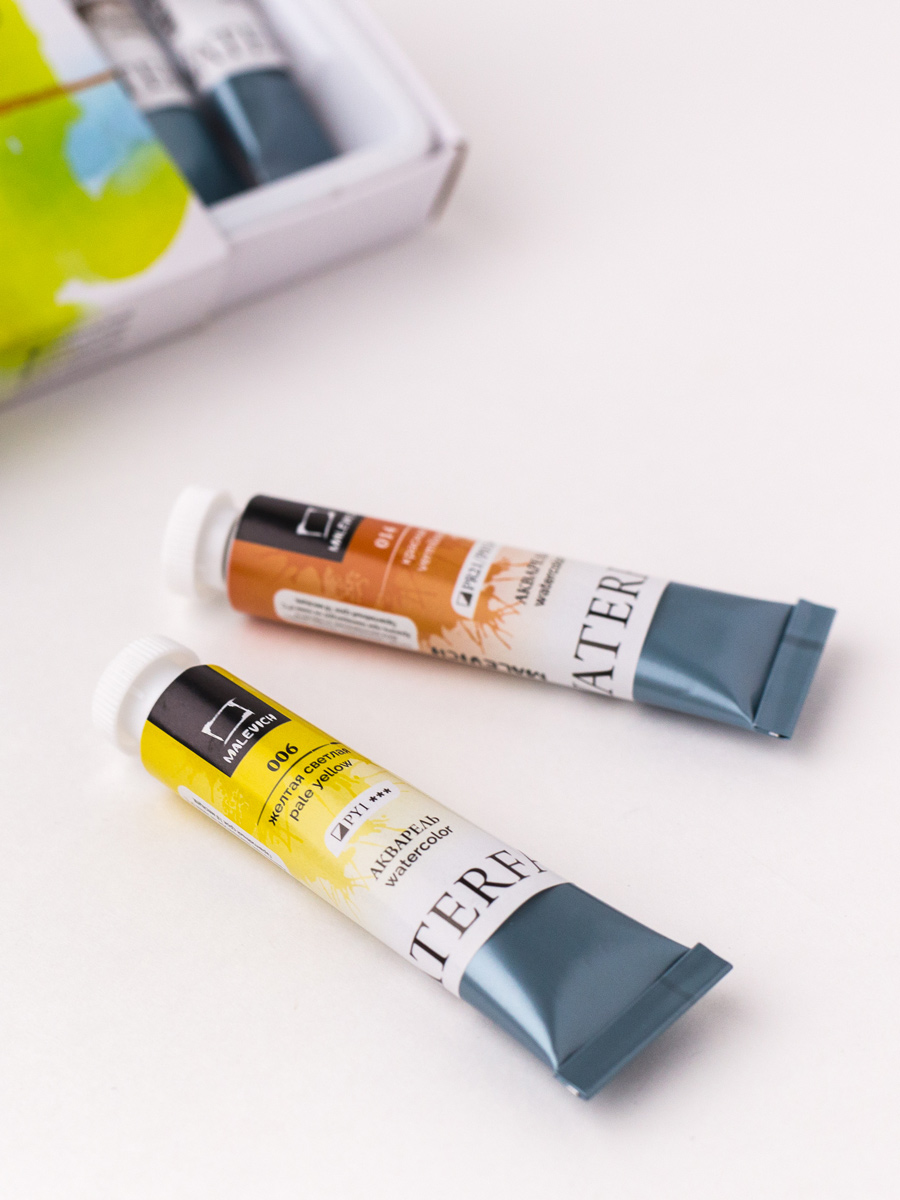 Краски акварель Малевичъ 12 цв. - фото 10