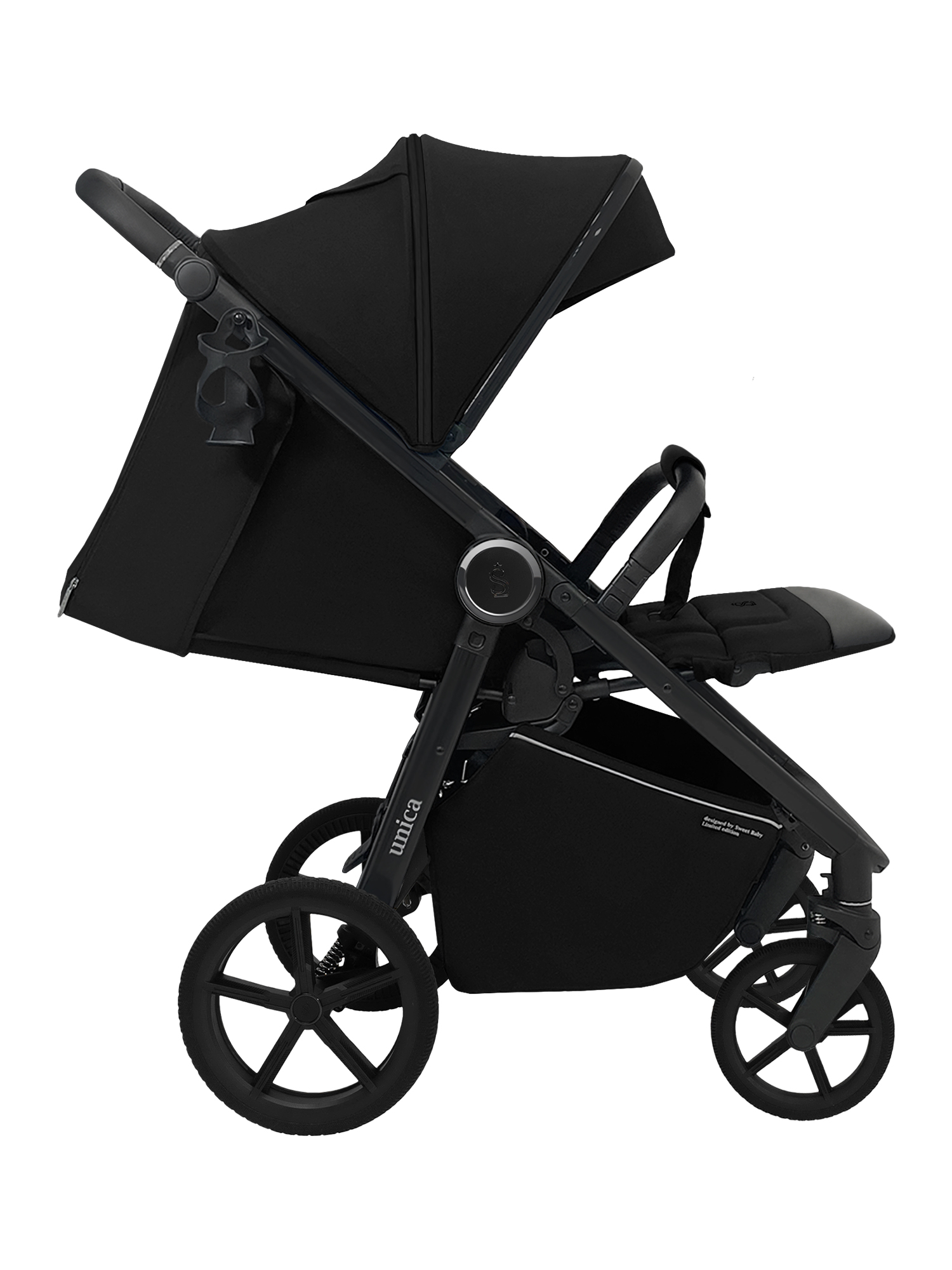Коляска прогулочная Sweet Baby Unica Black - фото 17