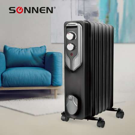 Обогреватель масляный Sonnen радиатор электрический 1500 Вт 7 секций