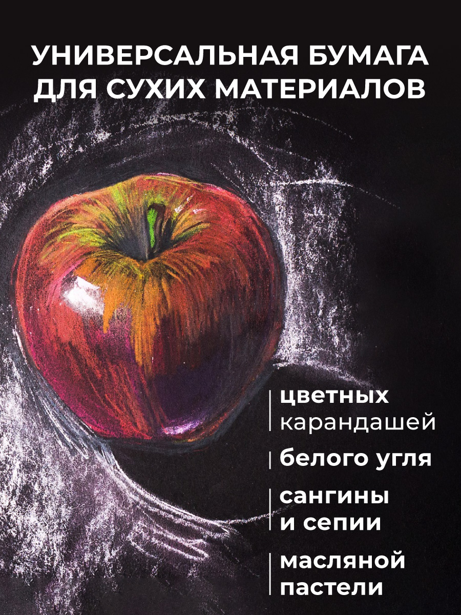 Художественная бумага, бумага для черчения Малевичъ для графики 5 лист. - фото 4