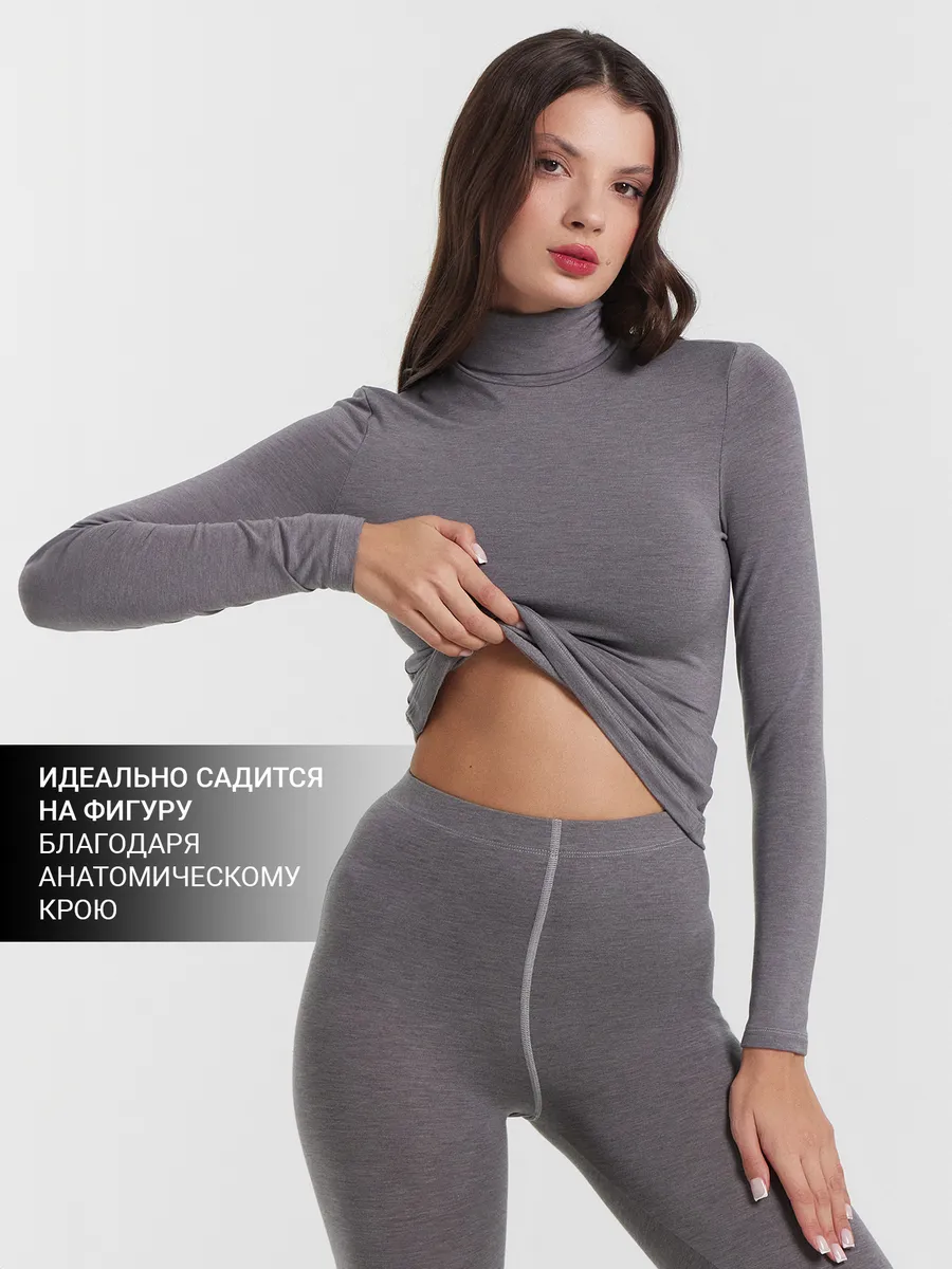 Термолонгслив Mark Formelle (Марк Формэль) 602331/серый меланж 4306-А - фото 6