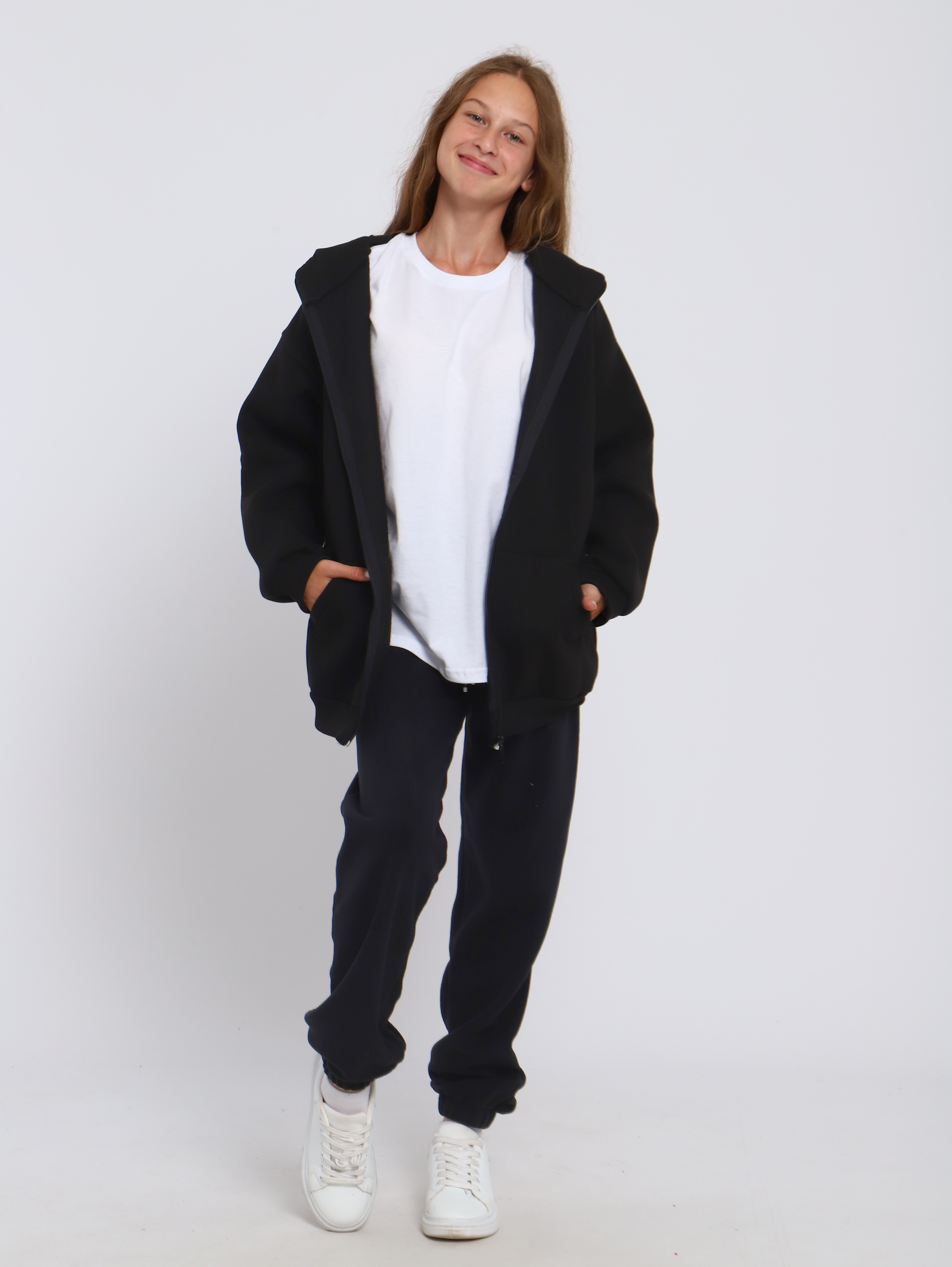 Толстовка ЛАДОШКИ Толстовка Арктика черный - фото 15