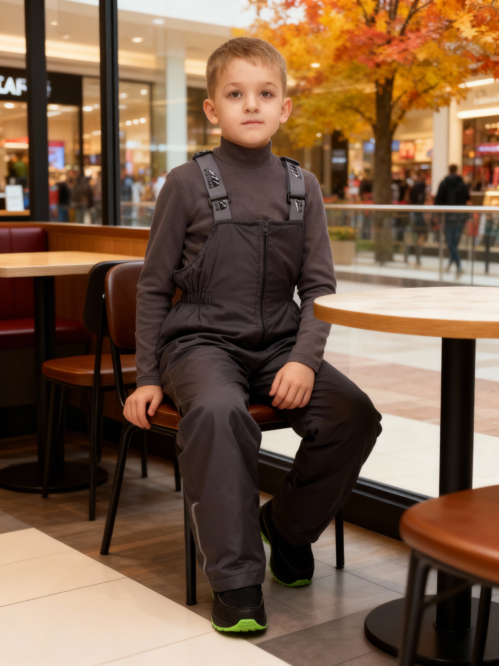 Полукомбинезон Arctic kids 60-006/2 серый - фото 2