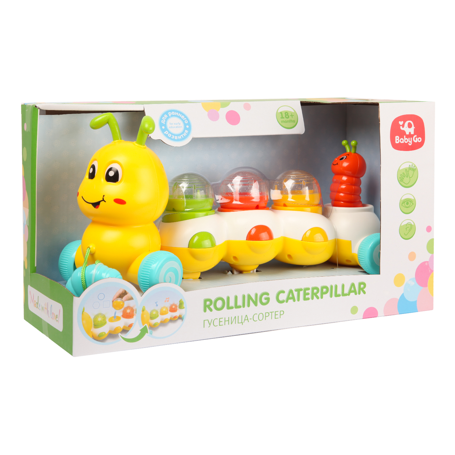 Игрушка BabyGo сортер Гусеница - фото 9