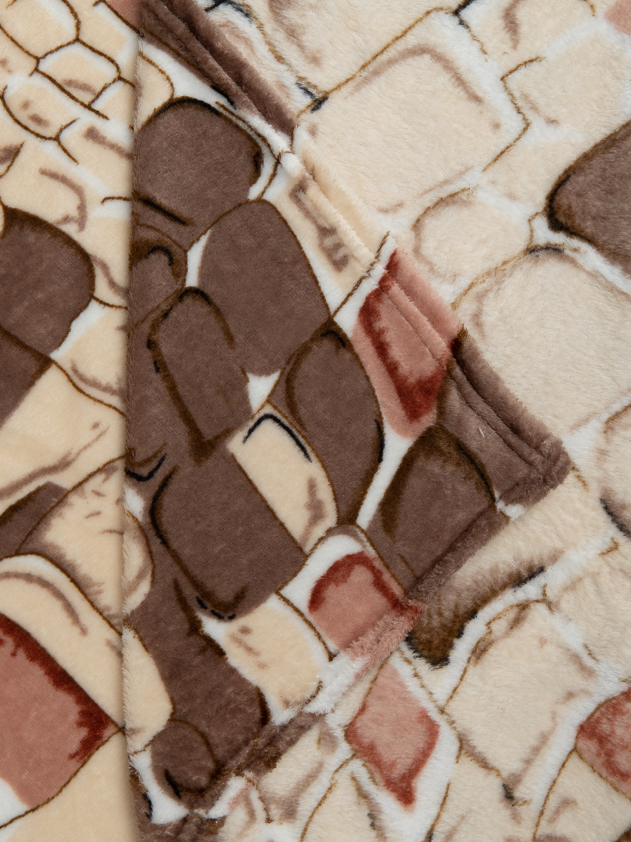 Плед TexRepublic Камешки 140 x 200 см велсофт - фото 5