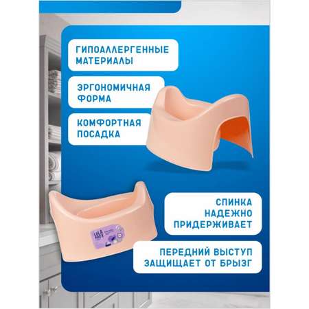 Горшок PLASTIC REPABLIC baby розовый