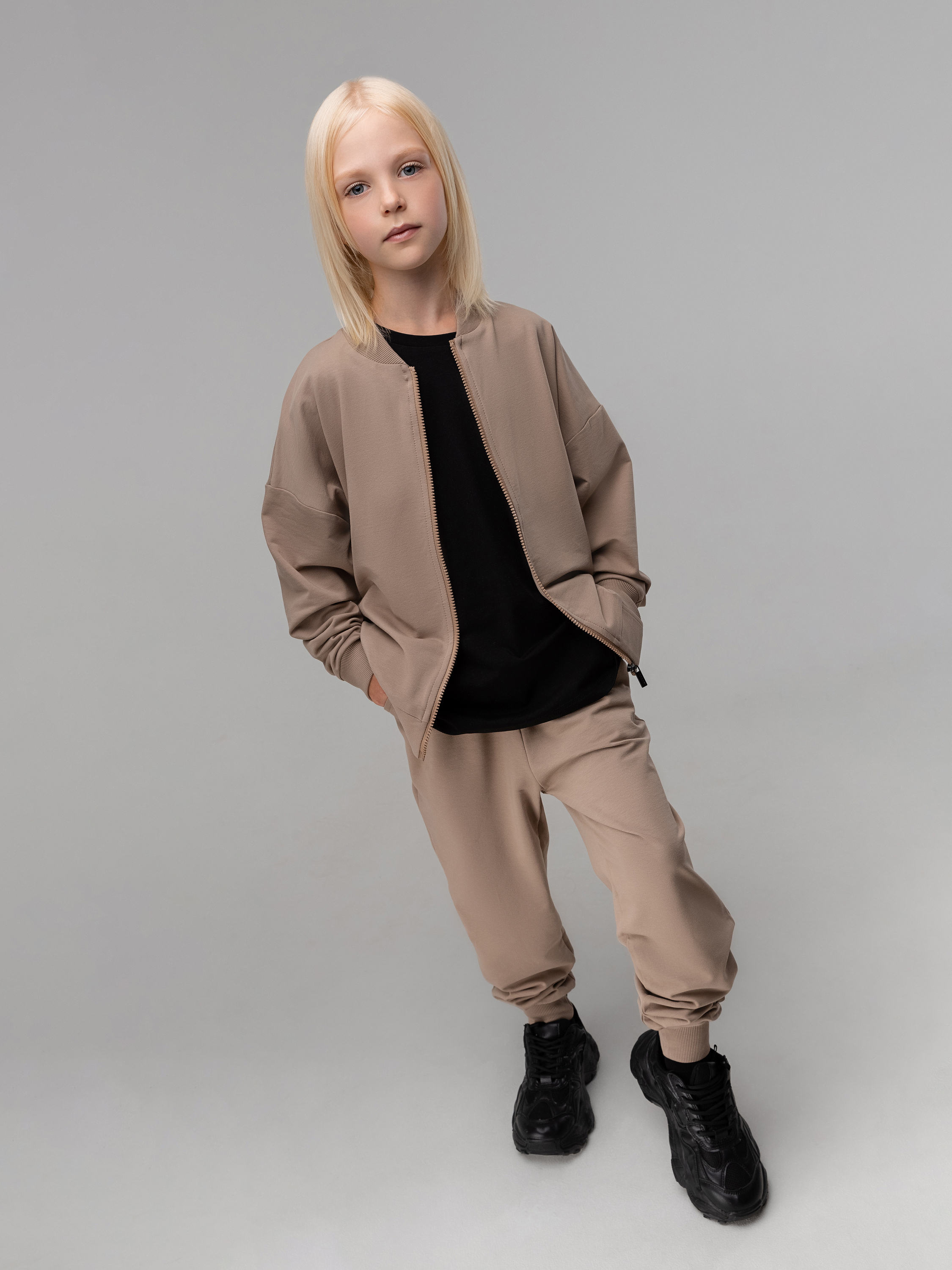 Толстовка и брюки Bodo 46-154MU_бежевый - фото 2