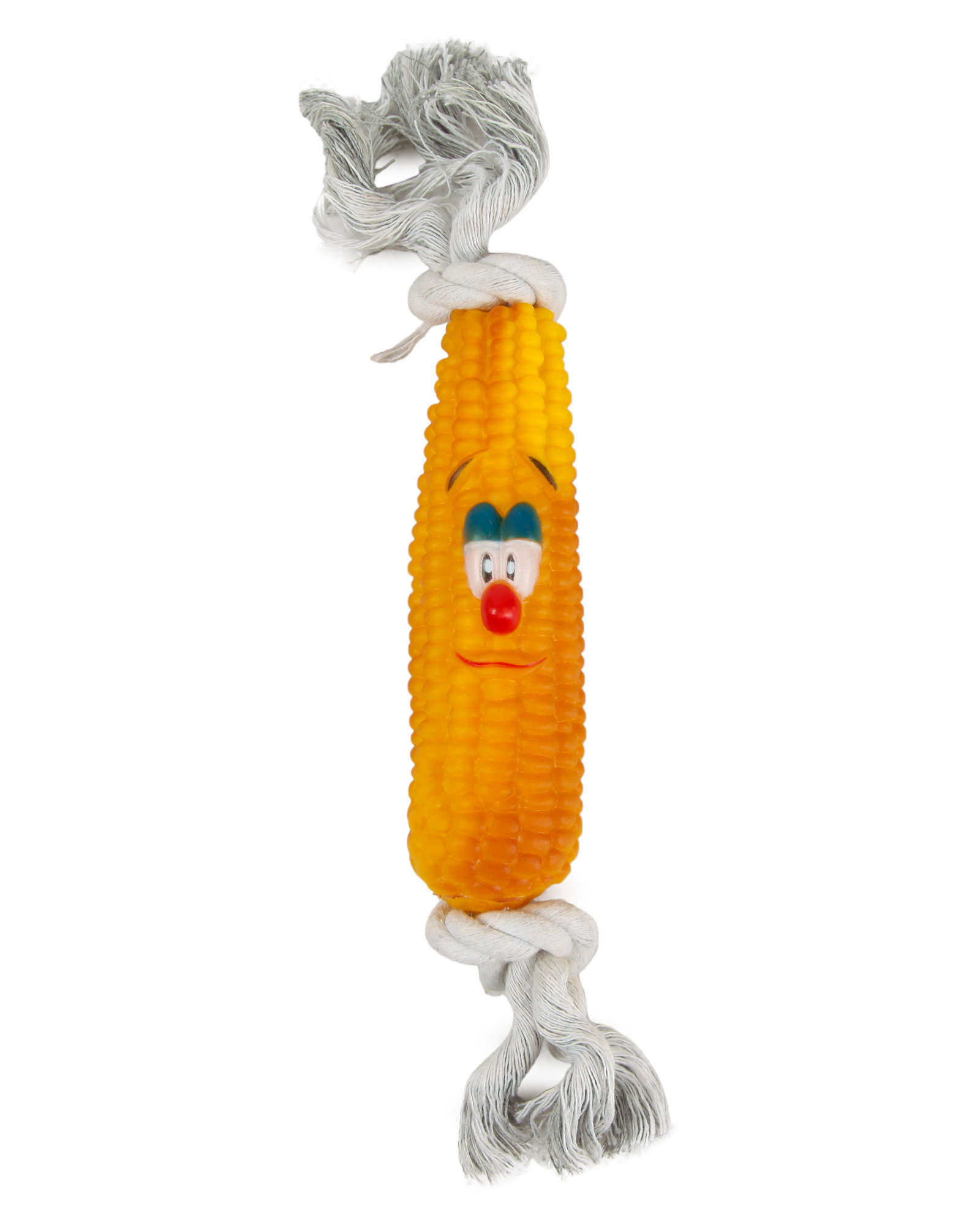 Изображение товара Игрушка для собак Barbaks Кукуруза с канатиком - прочная и безопасная жевательная игрушка