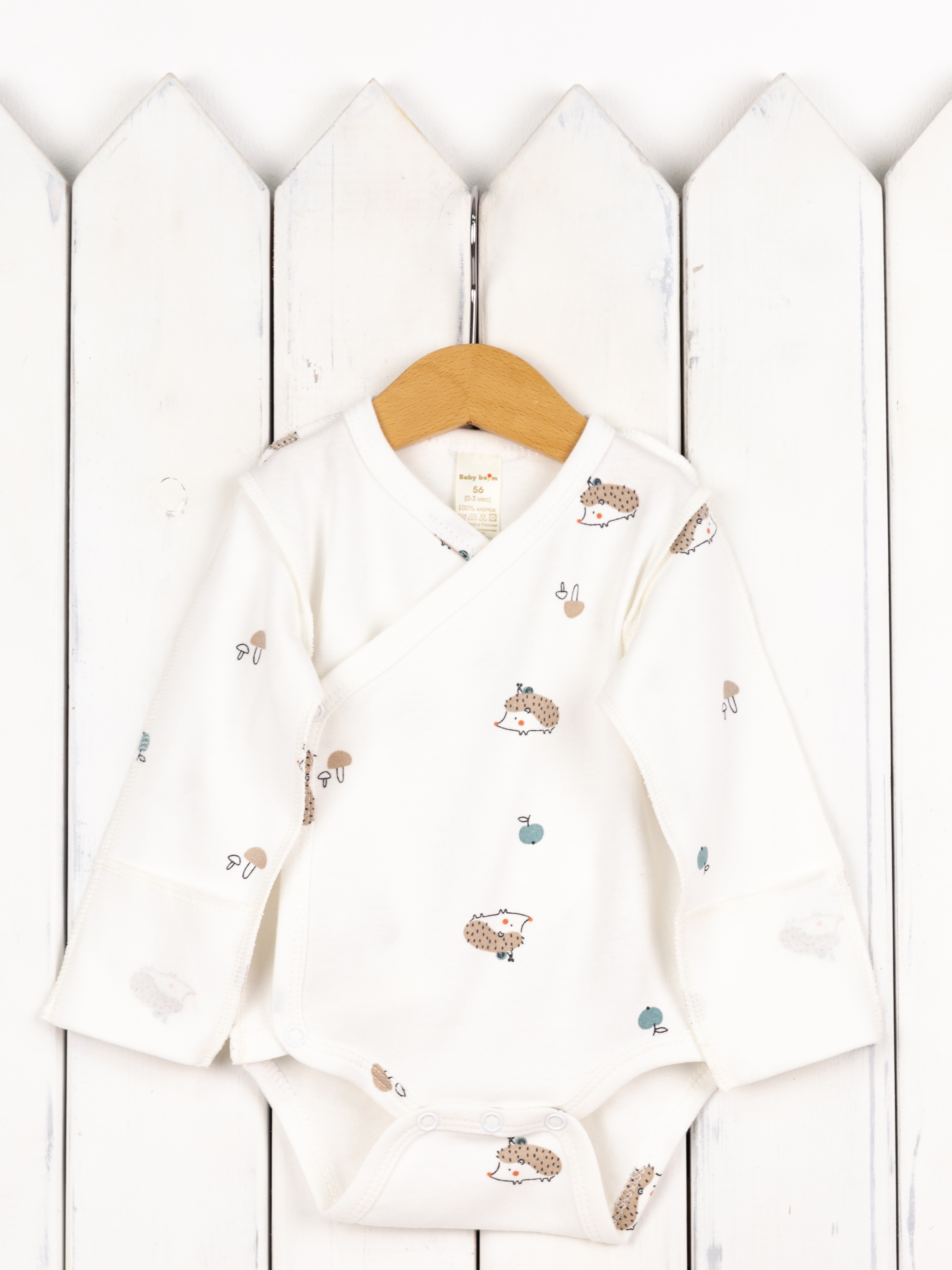Боди Baby boom Б77/10010-И(Н) Боди ёжики - фото 1