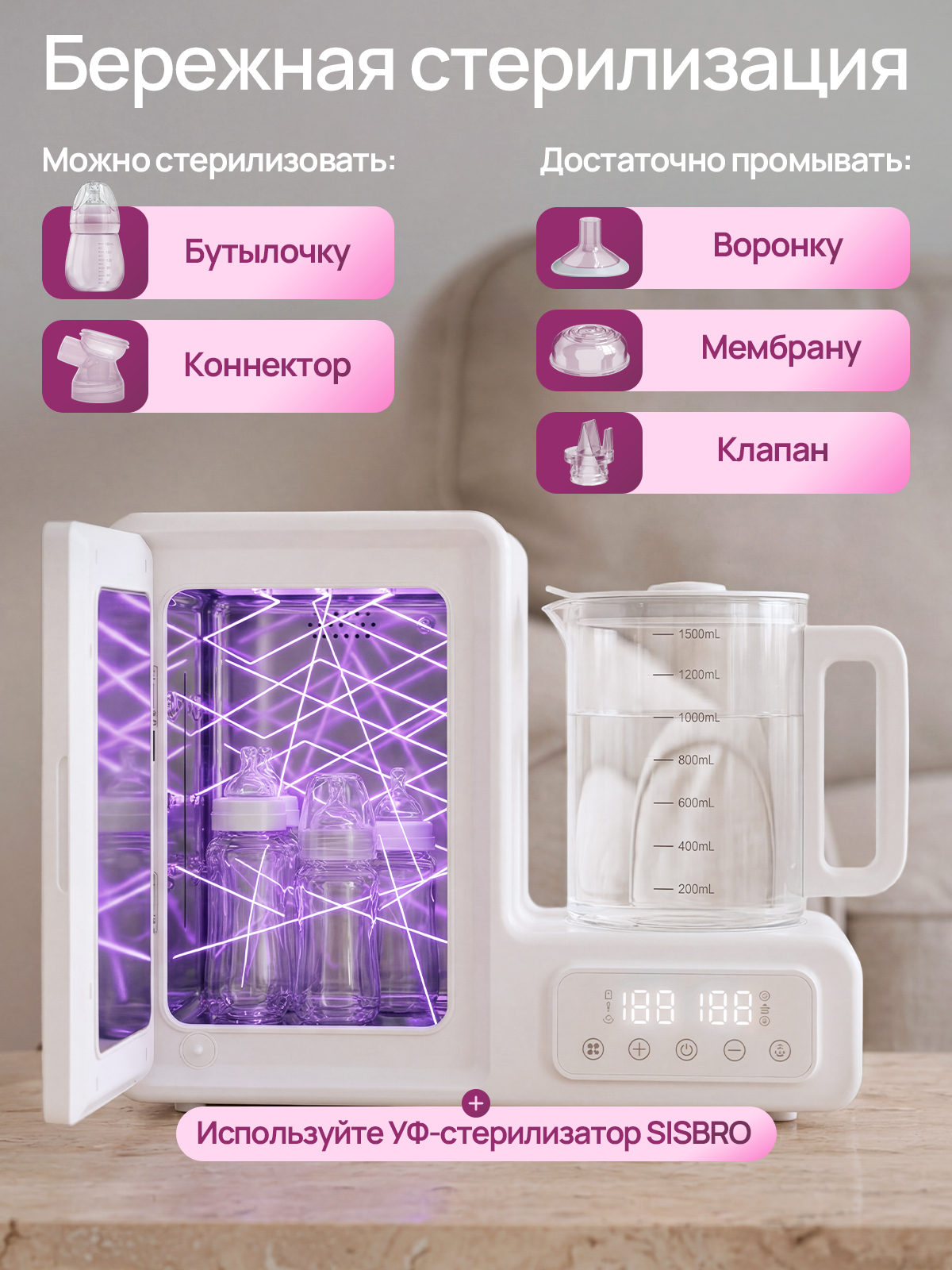 Молокоотсос электрический SISBRO Care - фото 9