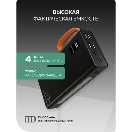 Внешний аккумулятор More Choice PB22-30 Black