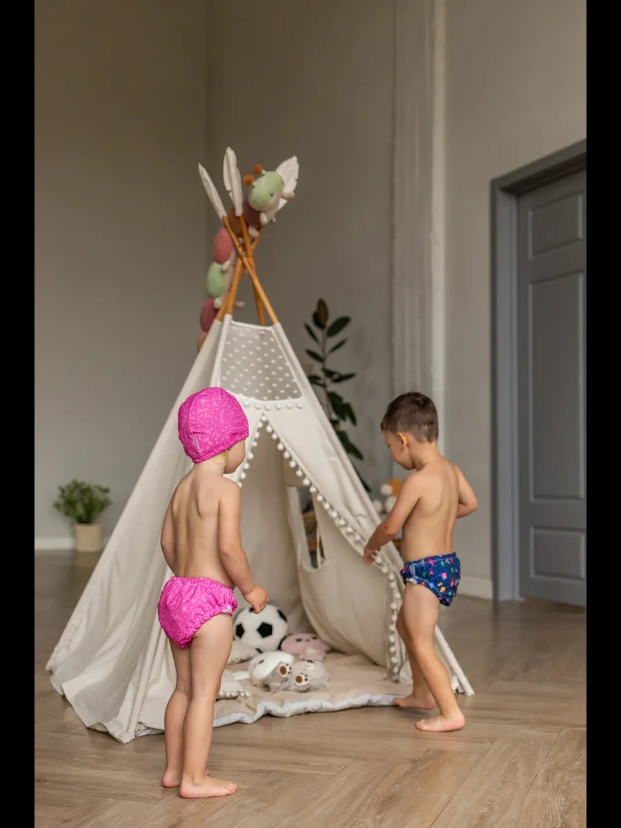 Шапочка для плавания Мамин Я Алые лепестки размер 3-6 лет - фото 11