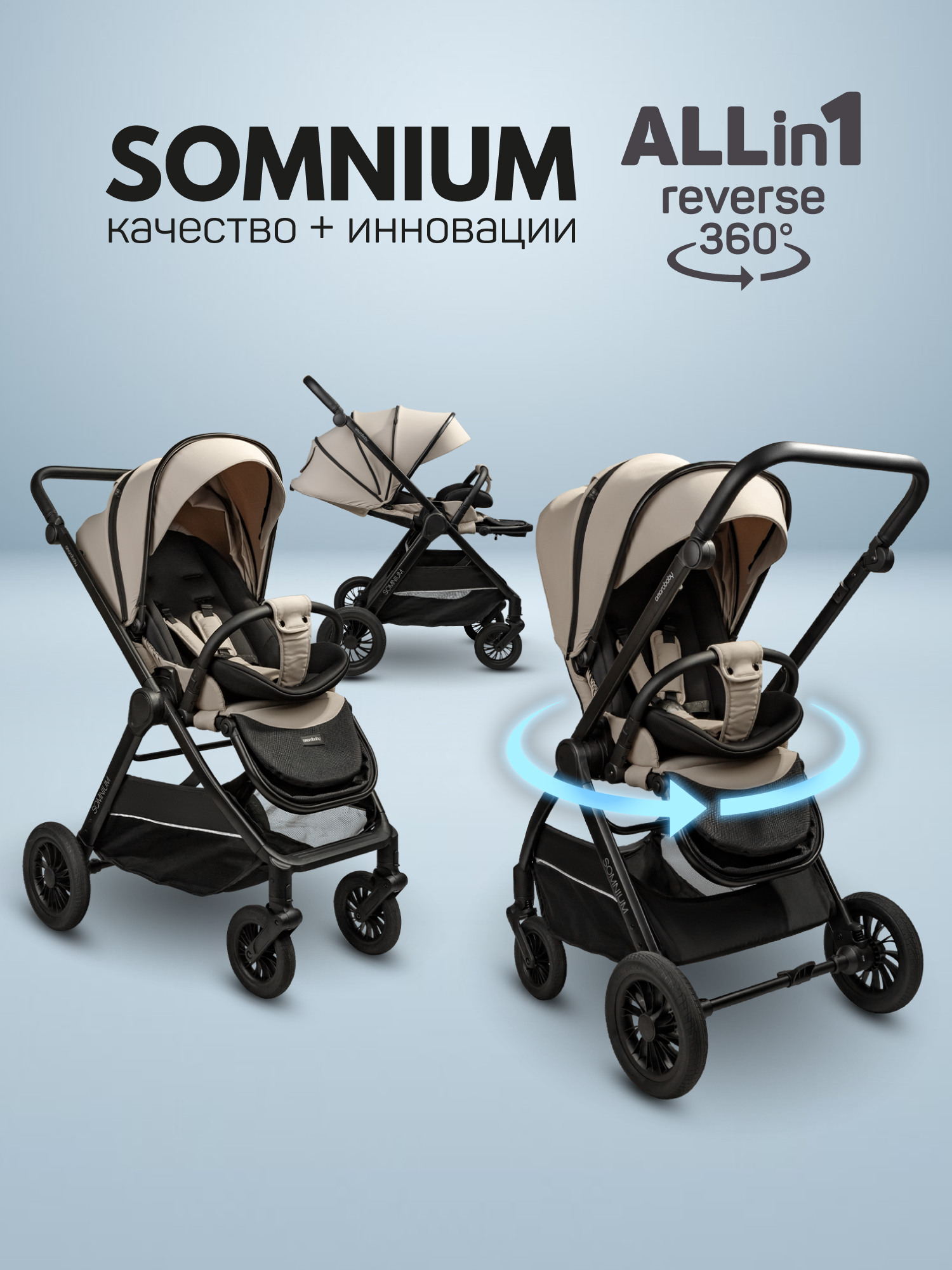 Коляска прогулочная Amarobaby Somnium - фото 1