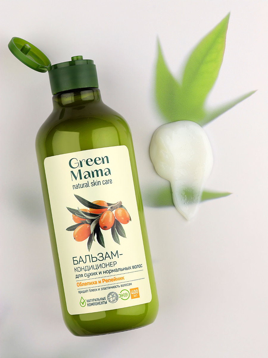 Бальзам Green Mama для сухих и нормальных волос 400 мл 1 шт. - фото 6