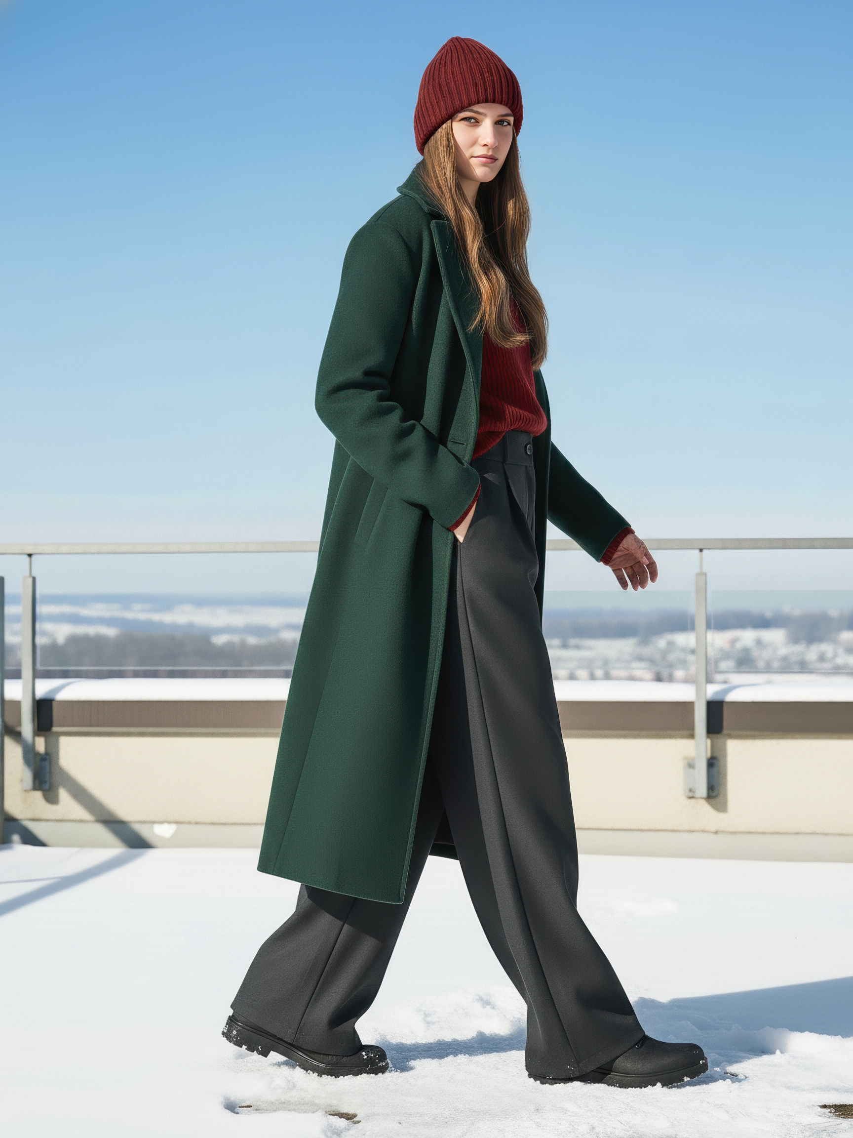 Брюки-палаццо СИНЯЯ МОДА WF1012-H39 - фото 5