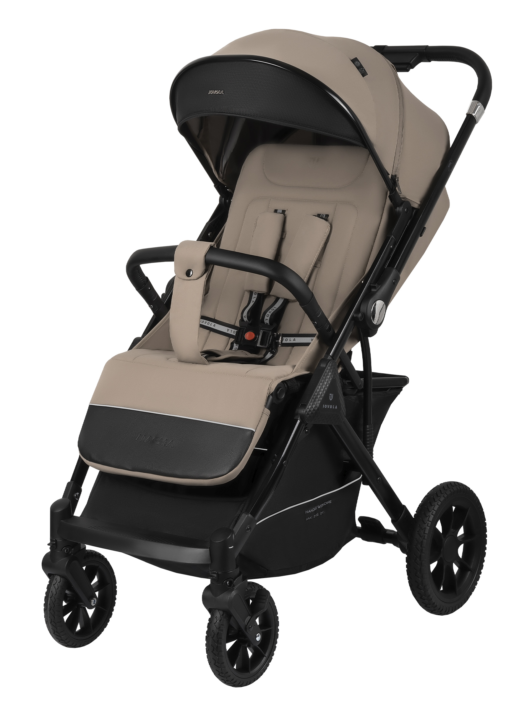 Коляска прогулочная JOVOLA Magma с перекидной ручкой бежевый - фото 14