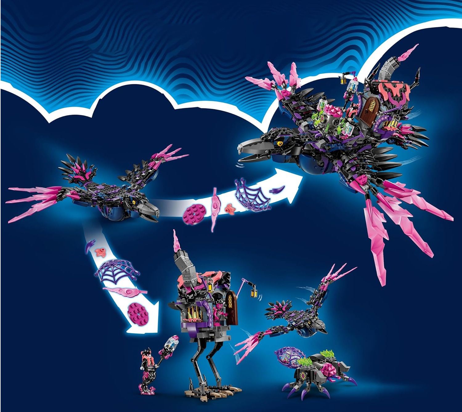 Конструктор LEGO DREAMZzz Полуночный ворон 1203 дет. - фото 2