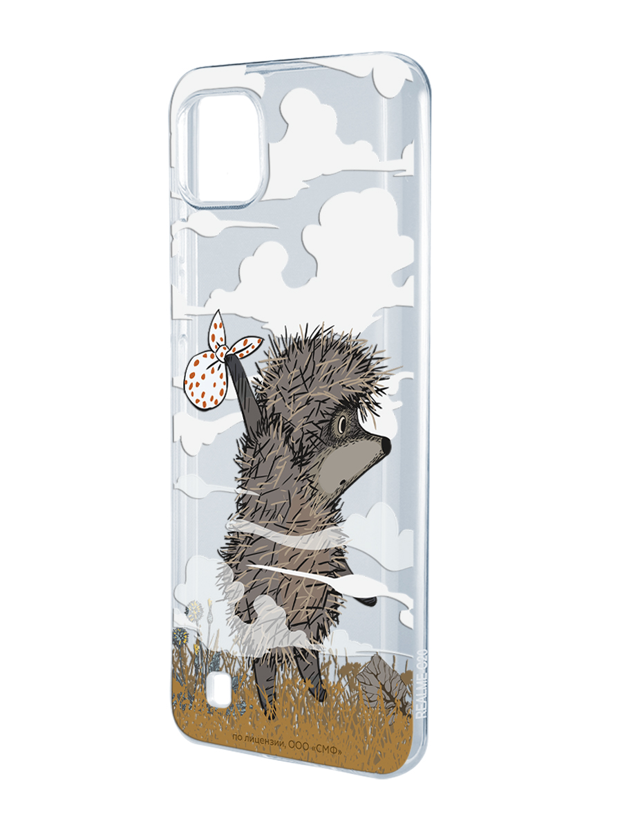 Силиконовый чехол Mcover для смартфона Realme C11 (2021) Союзмультфильм Ежик в тумане и дымка - фото 1