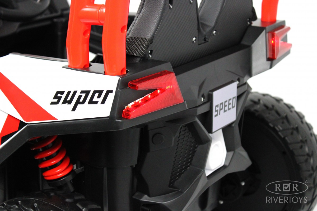 Электромобиль RIVERTOYS F888FF-A-4WD-RED С пультом ДУ - фото 9