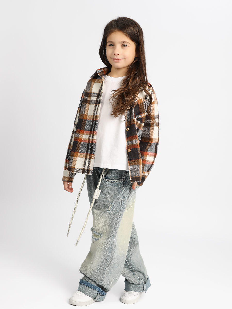 Рубашка Соль и Перец SP1510сине/коричневый - фото 5