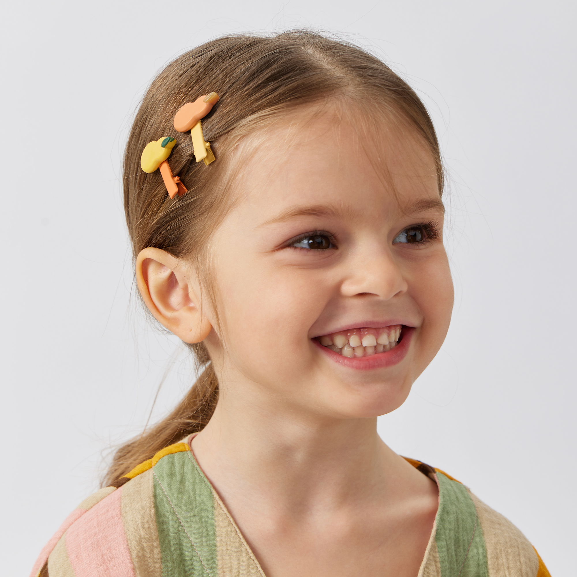 Набор заколок и резинок Happy Baby 5 шт оранжевый 40061_orange - фото 5