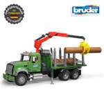 Грузовик Bruder MACK с портативным краном 1:16