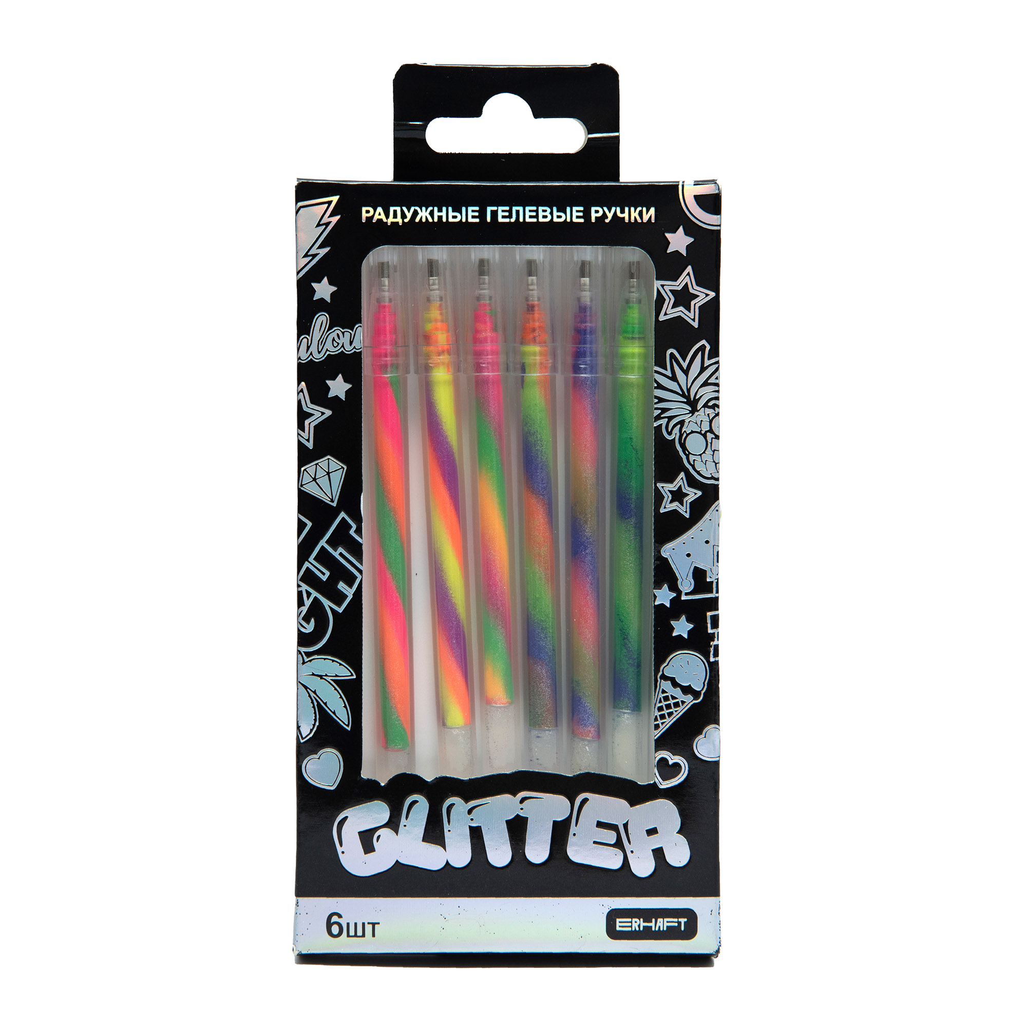 Ручка гелевая Erhaft 6 шт. - фото 1