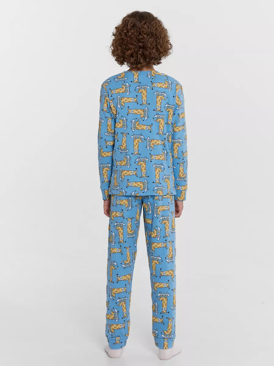 Пижама Mark Formelle (Марк Формэль) 563326/жирафы на голубом - фото 3