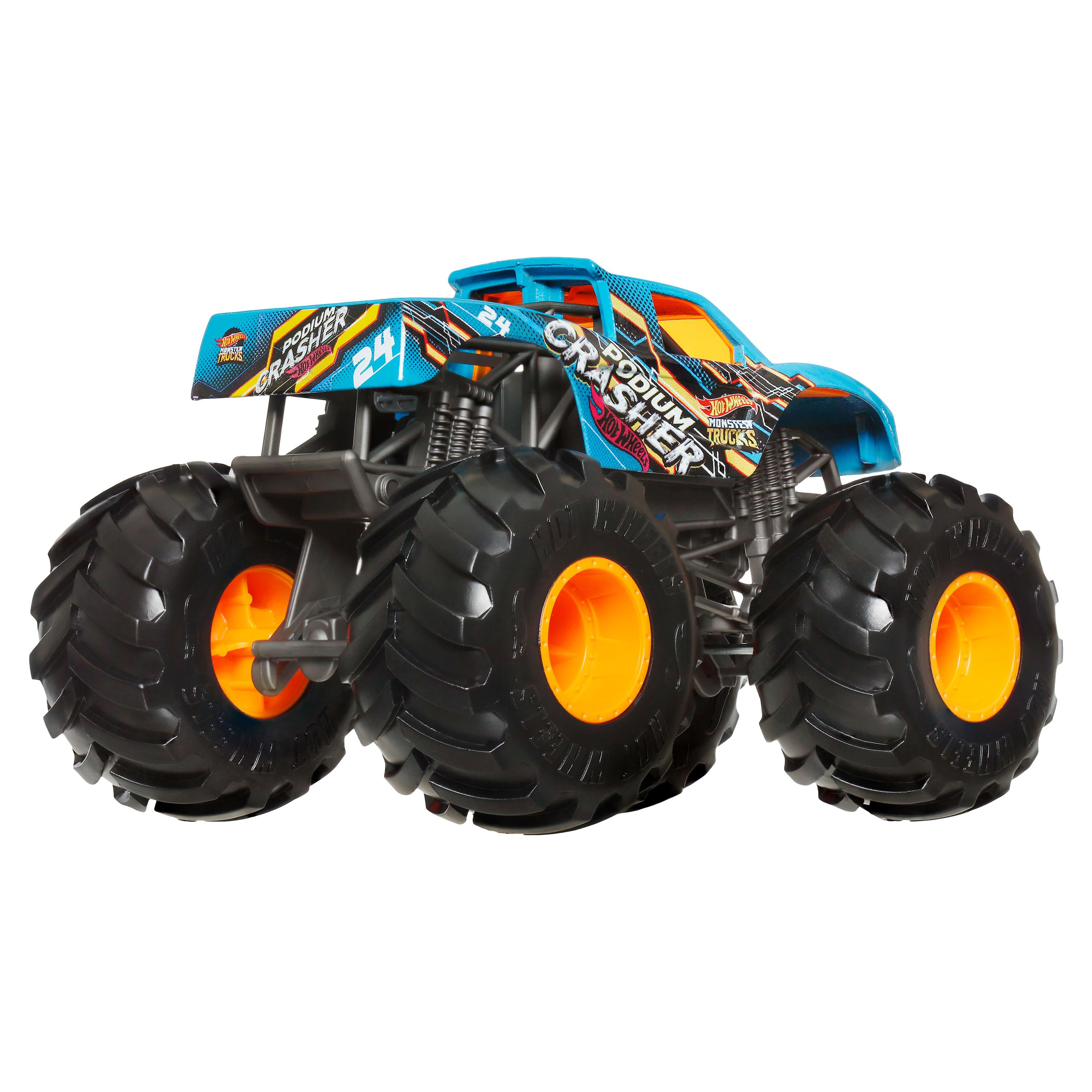 Монстр-трак Hot Wheels Monster Trucks 1:24 FYJ83/JDR15 - фото 4