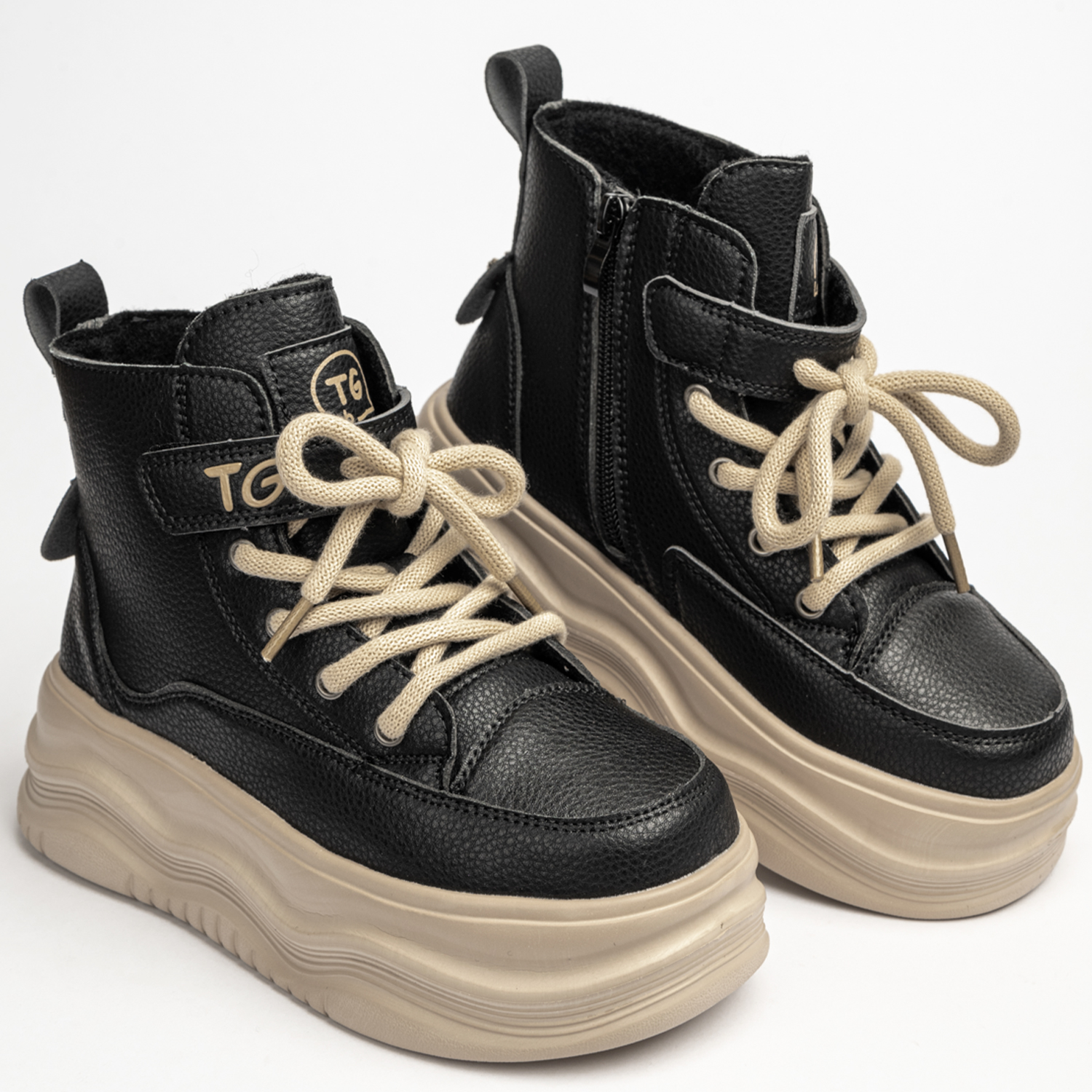 Ботинки TikkaGo 2V10_77225-2_black-beige - фото 1