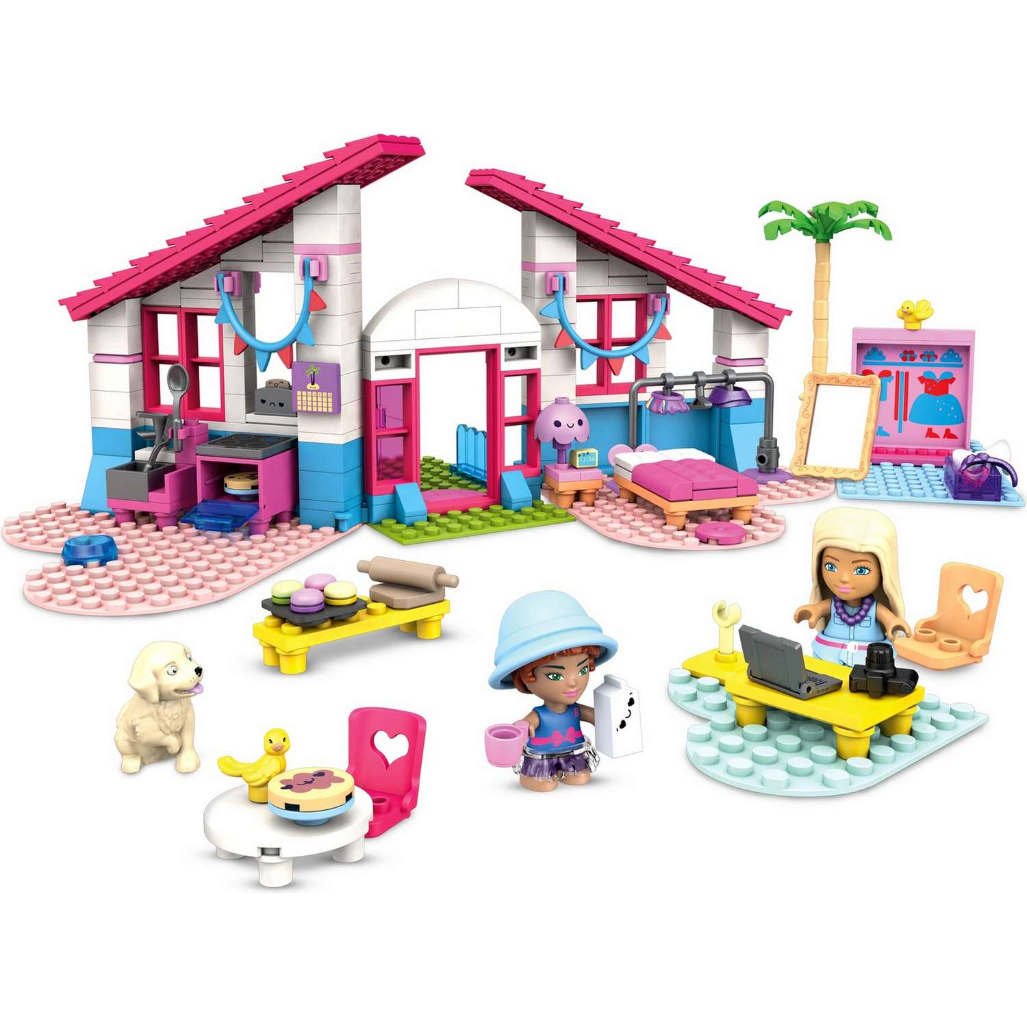 Конструктор Mega Construx Barbie Домик мечты блочный - фото 1