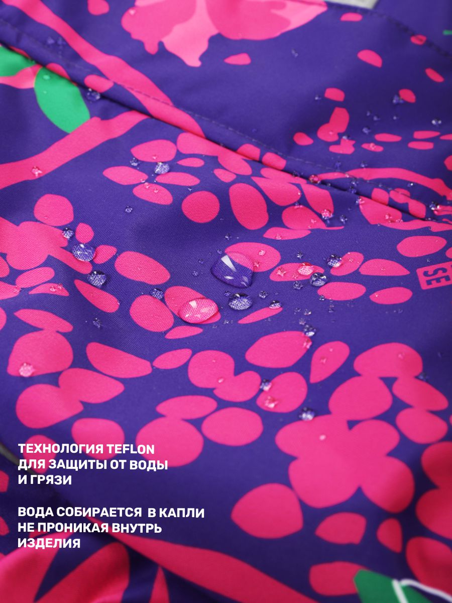 Куртка и полукомбинезон BASE by NIKASTYLE б7з10225 фуксия/фиолет - фото 15