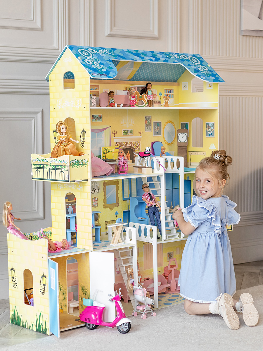 Домик для кукол PAREMO 135 см с мебелью PD316 - фото 3