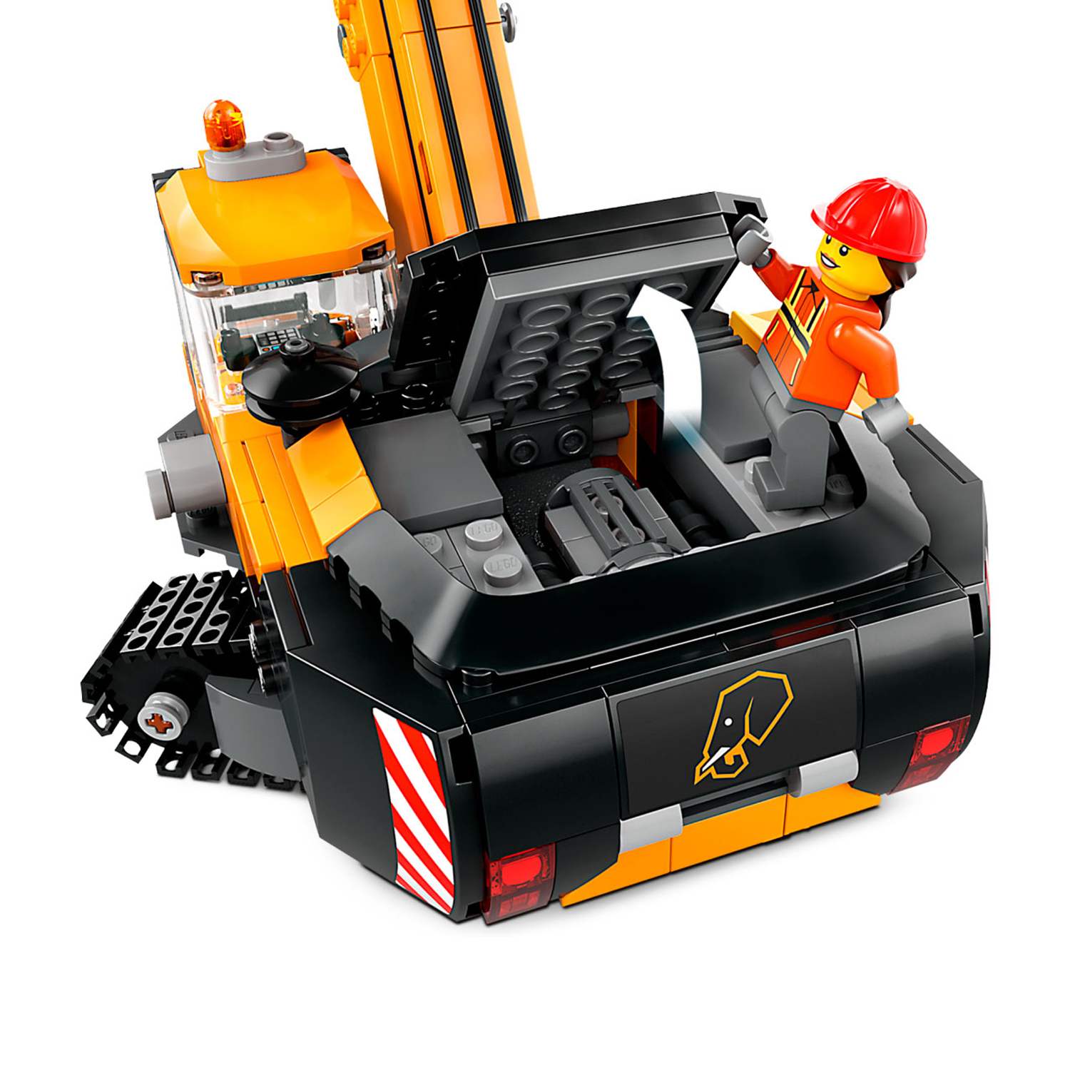 Конструктор LEGO City Строительный экскаватор блочный - фото 7