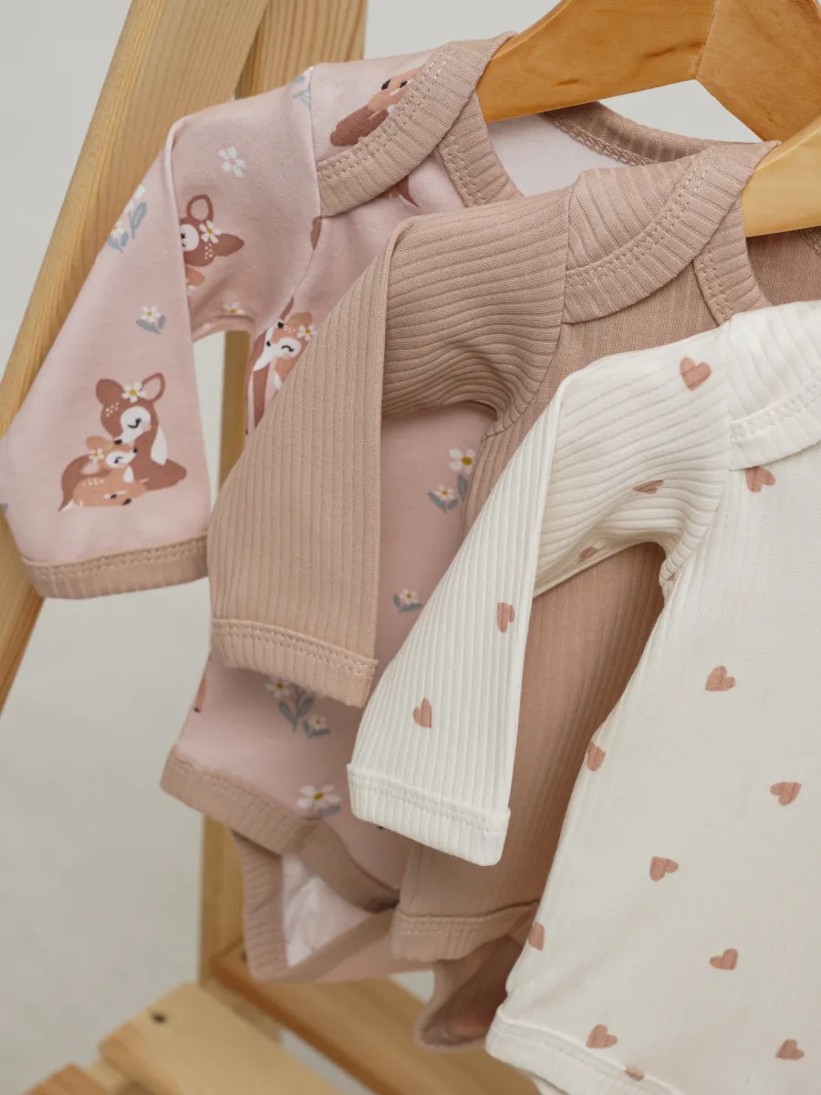 Боди 3 шт Супер Пупс нбр/3пр/бд/sk20/рубчик/леснаясказка - фото 17