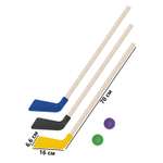 Клюшка детская 3 шт + 2 шайбы Задира Набор для хоккея