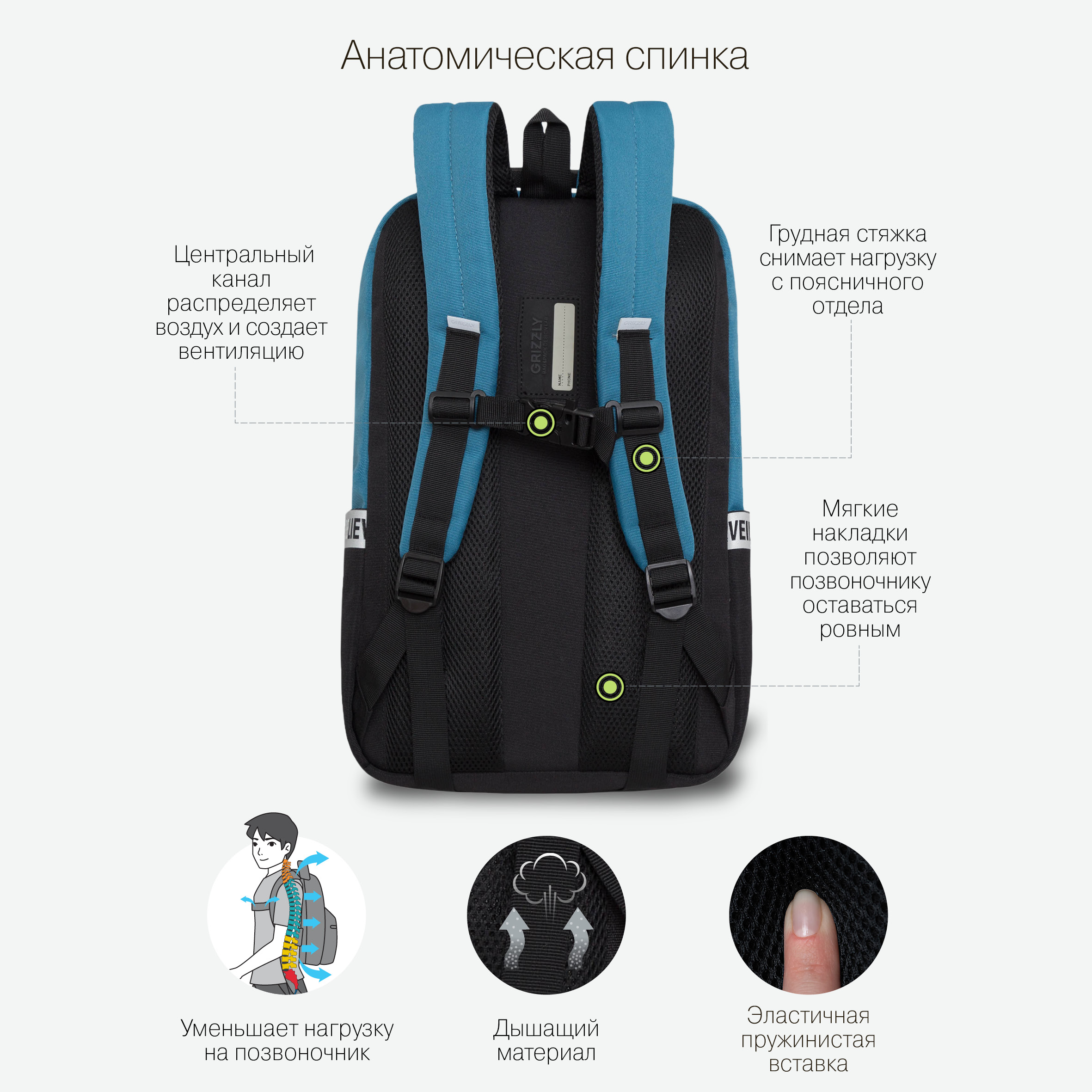 Рюкзак Grizzly для мальчика - фото 7