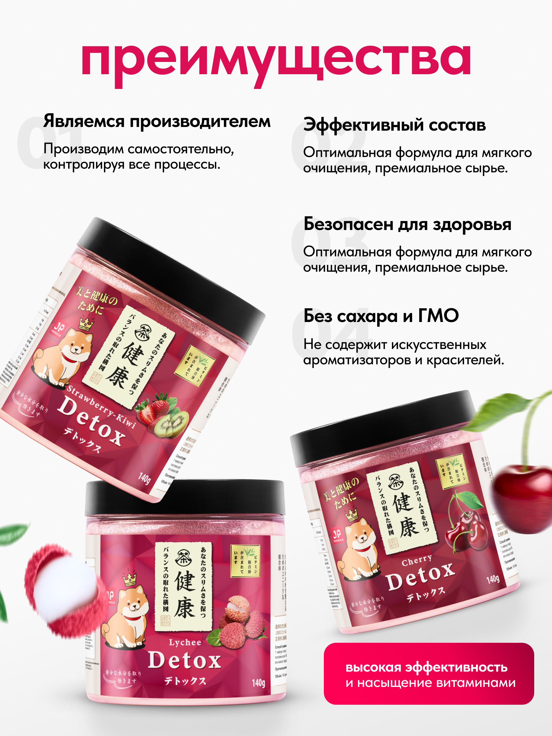 Детокс для похудения Japan Formula дренажный напиток от отеков - фото 3